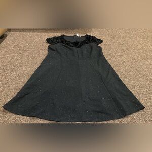 EUC Elegant Black Womens 1X Sparkly Evening Dress SS NY Collection